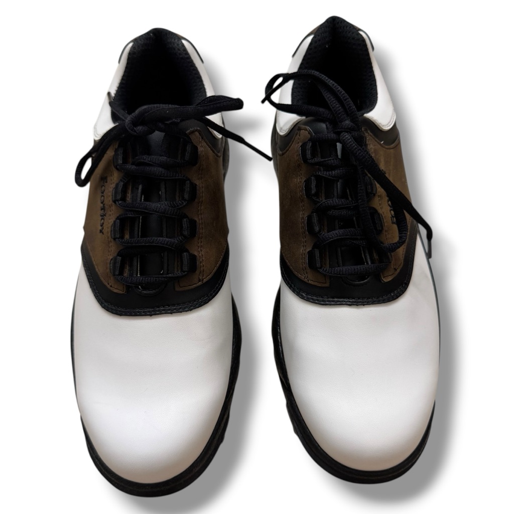 Footjoy White, Brown And Black Golf Sneakers